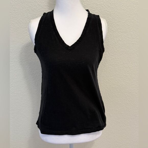 Madewell V-Neck Organic Cotton Blend Tank Top - Picture 1 of 3